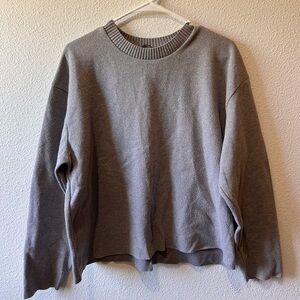 Zara Gray Crew Neck Women's Sweater